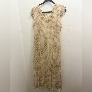 Sigrid Olsen Sport Multicolor Chiffon Midi Dress